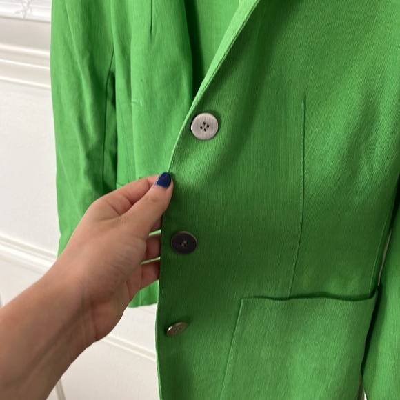 Green Blazer Jacket by Worth - Picture 2 of 2